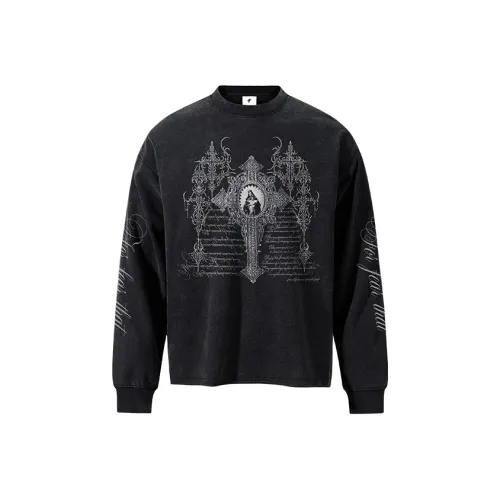 FOR FEAR THAT Промытый черный Унисекс T-рубашки