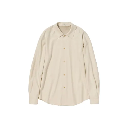 Auralee FW25 Шерсть FULLING Фланель Рубашка Женская