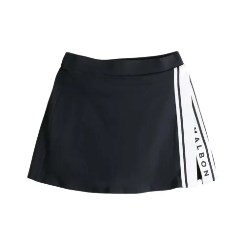 Malbon Golf Черный Женские Повседневные Короткие Юбки