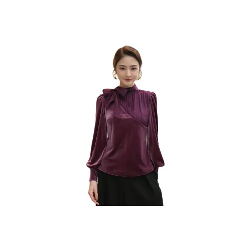 Tang Xi Темно-фиолетовые Женские Рубашки