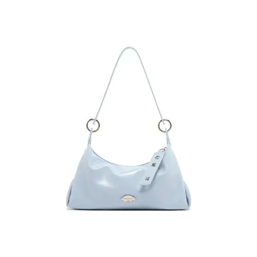 MICOCAH ПУ (полиуретан) Подмышечный Сумка на плечо Женская Морской синий Элегантный белый