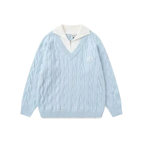 Wang Leshi Синий Женский Трикотаж