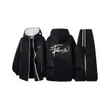 Чёрный свитшот + чёрные штаны