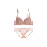 Сборка / Украшение сборкой  
Размер бюстгальтера: Розовый  
Комплект одежды: Наборы (Нижнее белье + Нижнее белье)