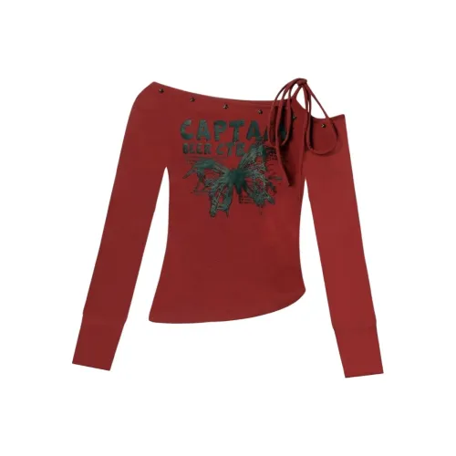 FTTHR Бургунди Женские T-рубашки