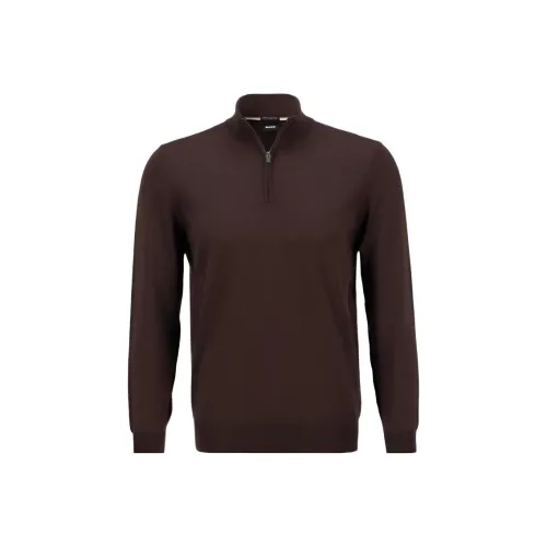 Hugo Boss FW22 Трикотаж Мужской Коричневый Красный