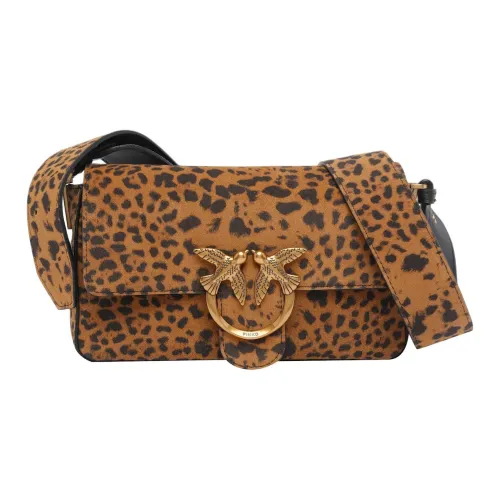 PINKO Телячья кожа Сумка через плечо Мини Женская с леопардовым принтом
