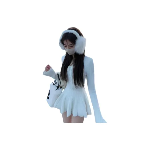 GRAYISMOON Длинное платье с длинными рукавами женское