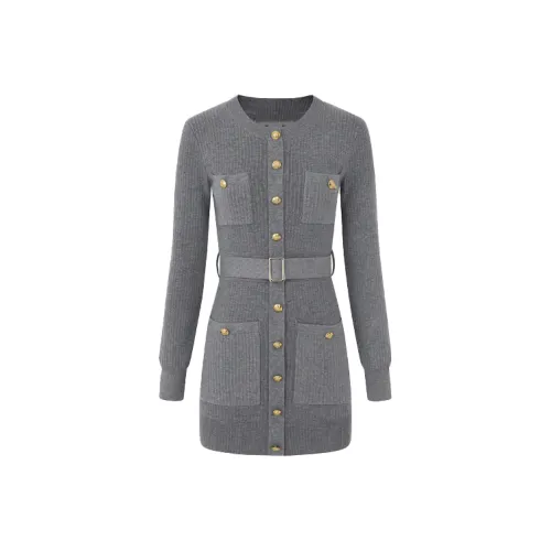 SECFLY OFFICIAL Длинное платье с длинными рукавами женское