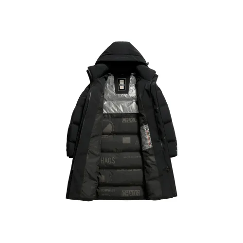 COMBO Зимний Утолщенный Термический Длинное Пальто Длинный Пуховик Мужской