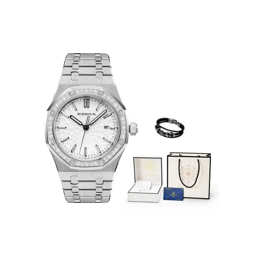 ROERDUM God of War серия Механический механизм Ремешок из нержавеющей стали Часы Мужские часы Белый циферблат