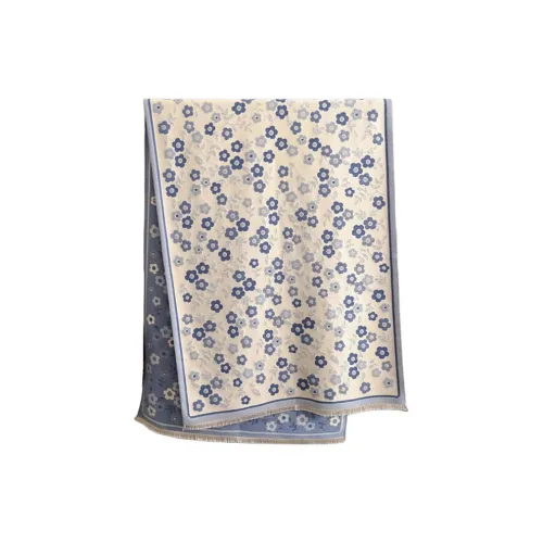 NOMK Полиэстер Палантины Женские Синий Розовый Карамель