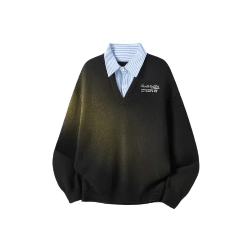 CHARLIE GOLF Mock Двухкомпонентный свитер унисекс