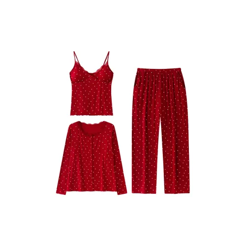 BEIYINA Красный Женский Пижамный Комплект