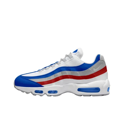 Nike Air Max 95 Беговые кроссовки Мужские Белый Синий