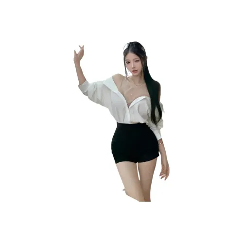 Gentle welcome Белый Женские Рубашки