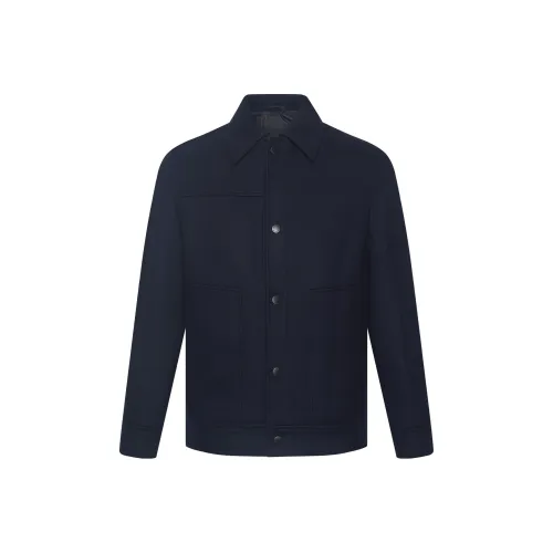 LESS IS MORE Темно-синий G5DYR00101 Мужское пальто