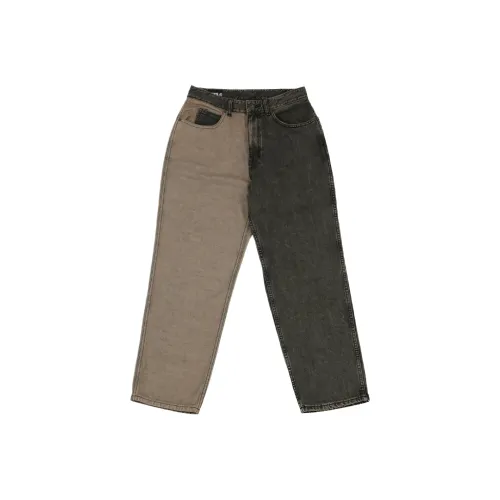 AJOBYAJO Twofold Washed Jeans Men's