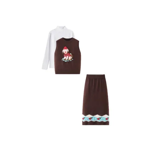 COVT Базовый слой + Жилет + Юбка Женские Комплекты с юбкой