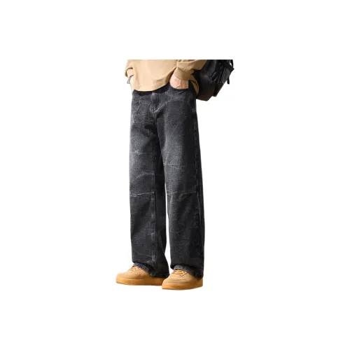 Tonlion Серый Унисекс Джинсы