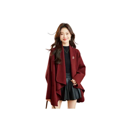 MJ Red Women's Raincoats