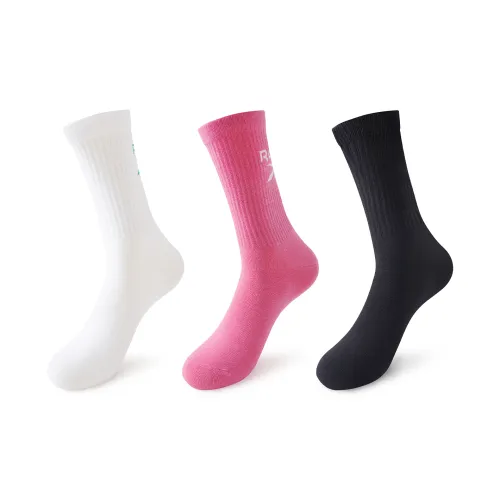 Reebok 3 пачки черных белых красных мужских носков Mid до икры