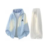 Светло-синий топ + белый