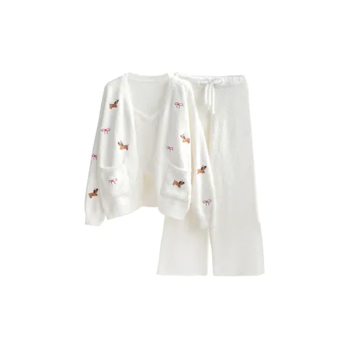 Kosrood Белый Женский Пижамный Комплект