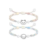 Котенок, щенок, пара, браслет-шнурок