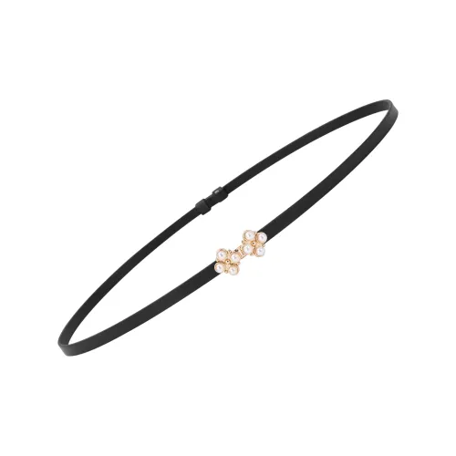 JINDUN Ремни из лощеной коровьей кожи женские 1 см