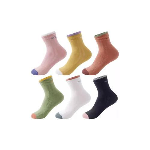 MAXDAVID 99216 Смешанный цвет 6 пар Женские носки MID до икры