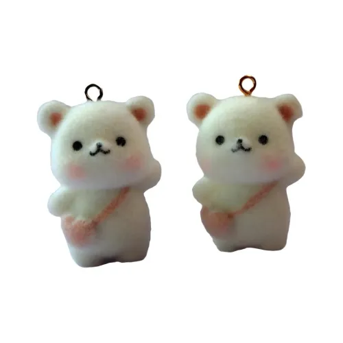 HUXIAOKE Мультяшное Сердце Подвеска Ручная Кукла Bear Plush Подвеска 3,5 см Рекомендуемая Высота