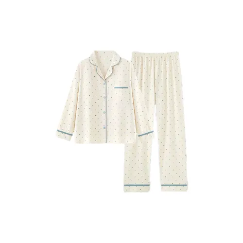 XIAFENYAN Абрикос Женские Пижамные Комплекты