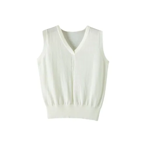 Late White Вязаный жилет Женские