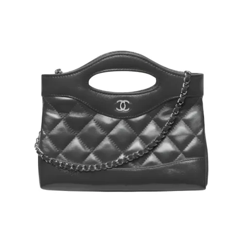 CHANEL 31Bag Lambskin One Shoulder Bag Women's Black
