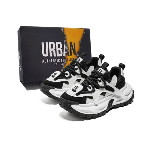 URBAN AUTHENTIC Высота Увеличивающая Устойчивый к истиранию Дышащий Противоскользящий Низкий Топ Тяжелая Подошва Мужские