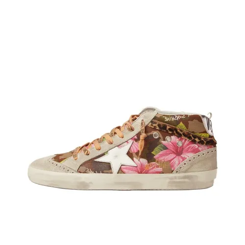 Golden Goose Mid Star Стильные Скейтбординги Мужские Белые Серые