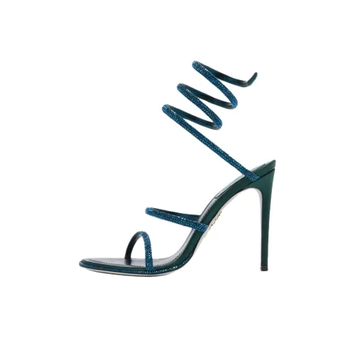 RENE CAOVILLA Cleo One Ремешок Сандалии 10,5 см Женские Синие Зеленые