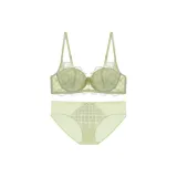 Комплект одежды авокадо-зеленого цвета (бюстгальтер + трусы)
