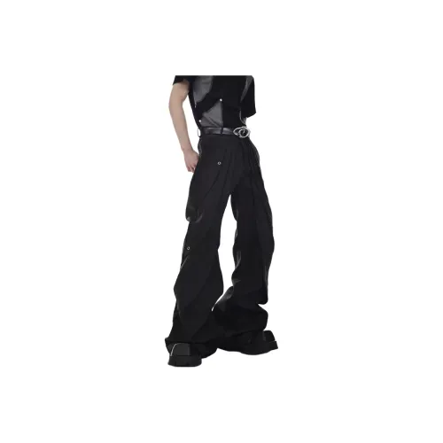SNEIKLAU Черные Унисекс Костюмные Штаны