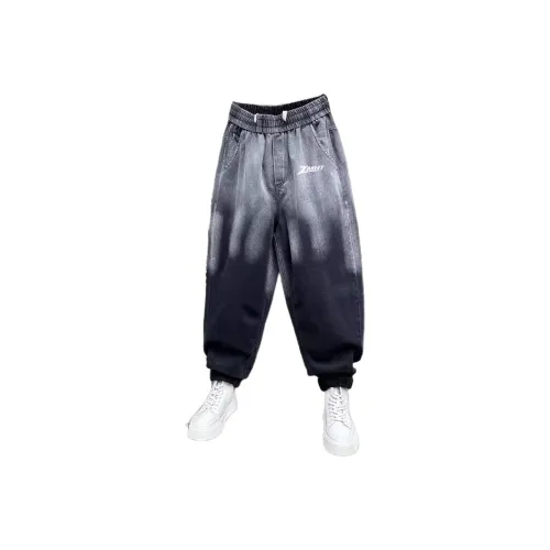 ZMHT Черный Серый (Без принта) Унисекс Джинсы