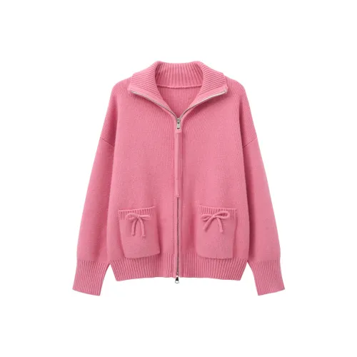 Another alley Малиново-розовый Женский Трикотаж