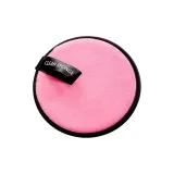 Сатин, черный, край, розовый