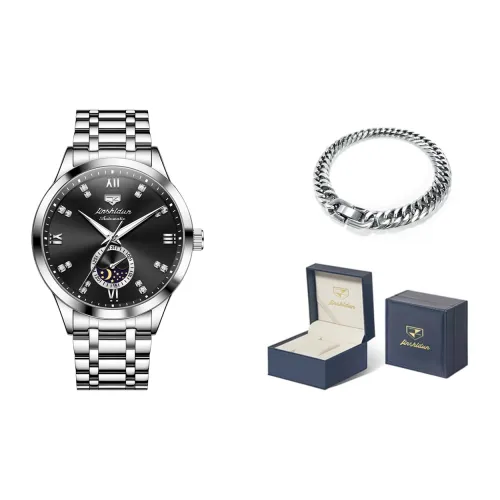 Jin Shi Dun Механические часы Мужские часы Белый циферблат