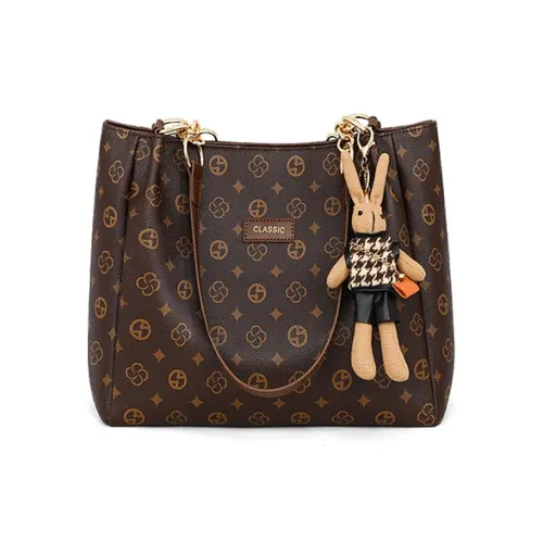 OUBOTE Сумка через плечо из синтетической кожи женская кофейного цвета