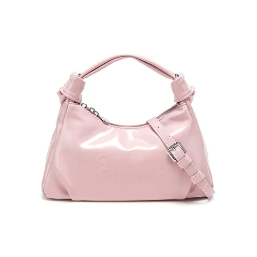 WHERE WHAT WHO ПУ (полиуретан) Через плечо Портативный Средний Женский Черный Экрю Небесно-голубой