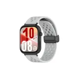 Дышащий светло-серый [магнитная застежка, силикон]