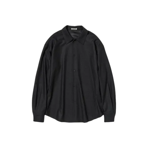 Auralee FW25 Шерсть FULLING Фланель Рубашка Женская