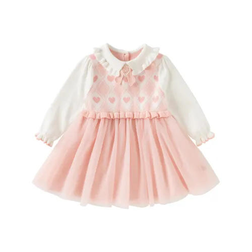 DAVE BELLA Персиково-розовые Платья для девочек