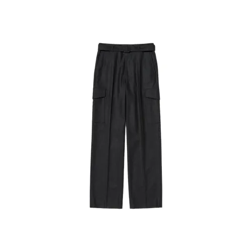 Auralee FW25 Шерсть FULLING Фланель Карго Брюки карго Мужские